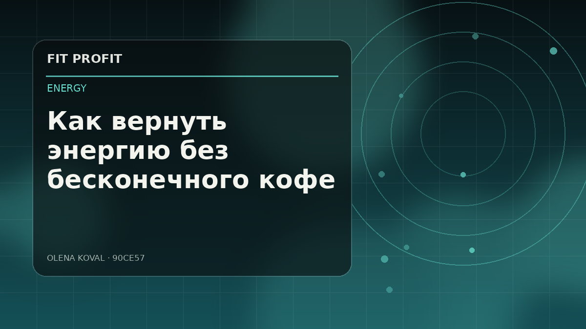 Иллюстрация: Как вернуть энергию без бесконечного кофе