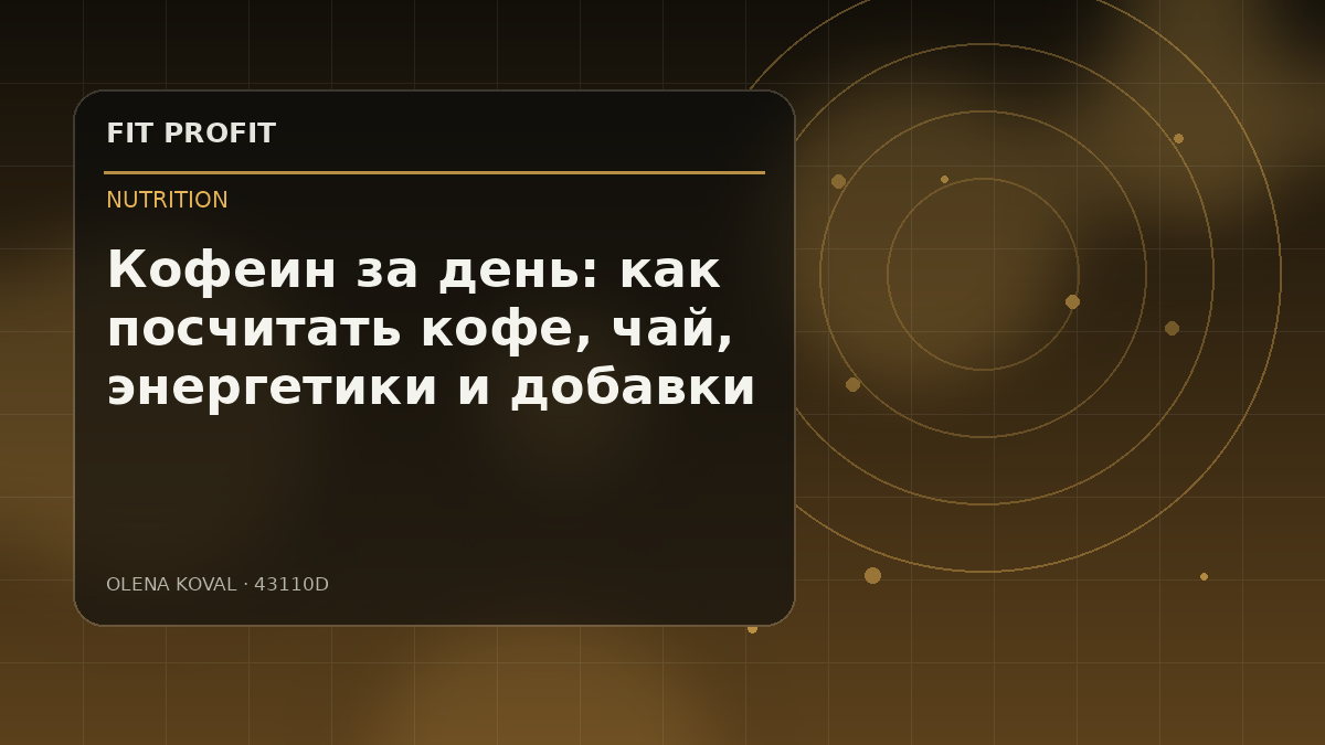 Редакционная иллюстрация: Кофеин за день: как посчитать кофе, чай, энергетики и добавки