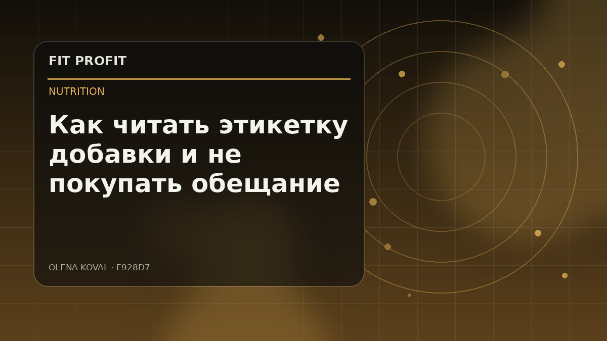 Иллюстрация: Как читать этикетку добавки и не покупать обещание