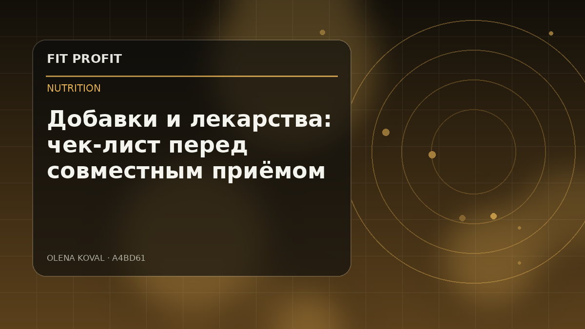 Редакционная иллюстрация: Добавки и лекарства: чек-лист перед совместным приёмом