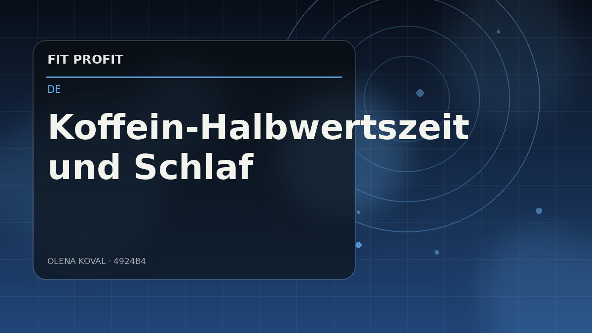 Redaktionelle Illustration: Koffein-Halbwertszeit und Schlaf