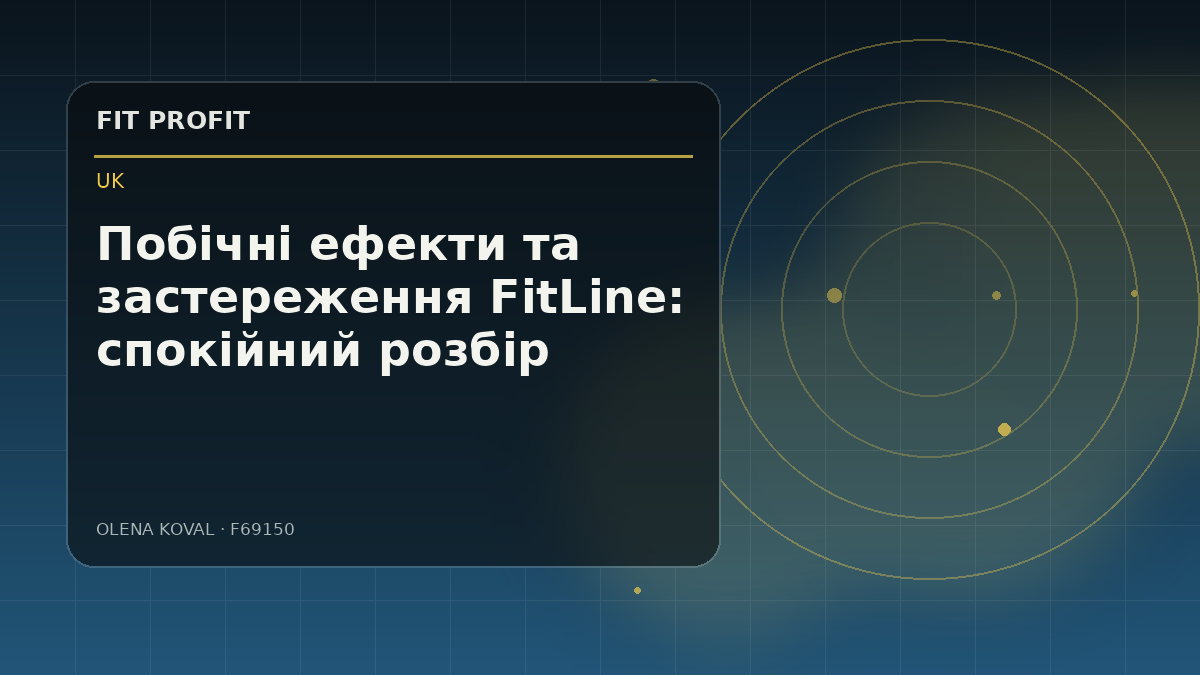 Редакційна ілюстрація: Побічні ефекти та застереження FitLine: спокійний розбір