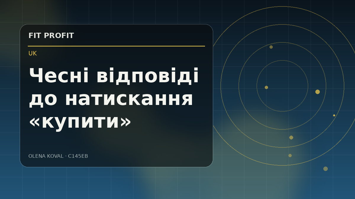 Редакційна ілюстрація: Чесні відповіді до натискання «купити»