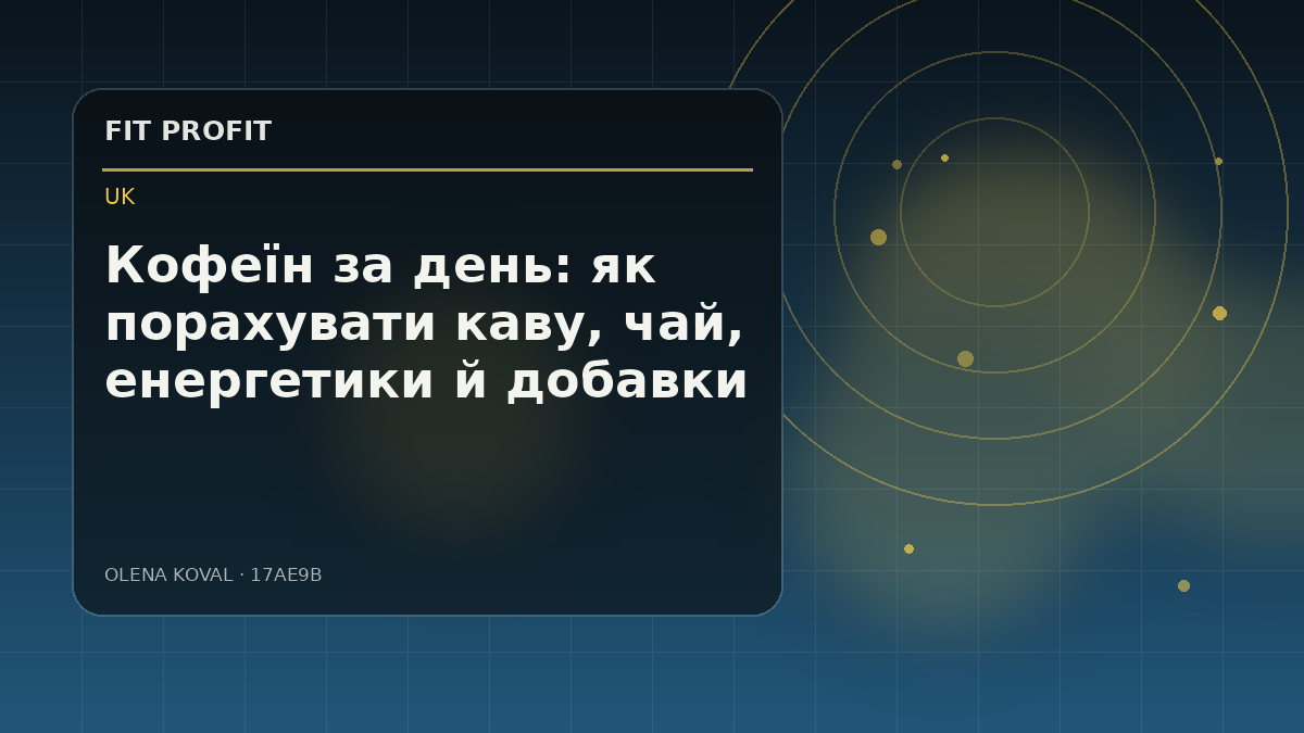 Редакційна ілюстрація: Кофеїн за день: як порахувати каву, чай, енергетики й добавки