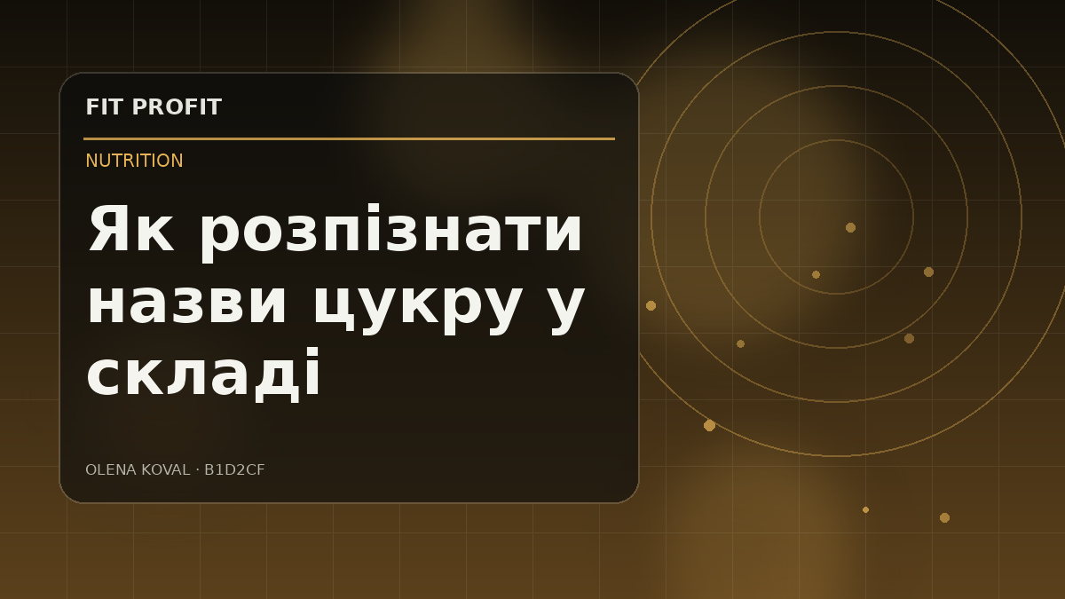 Редакційна ілюстрація: Як розпізнати назви цукру у складі