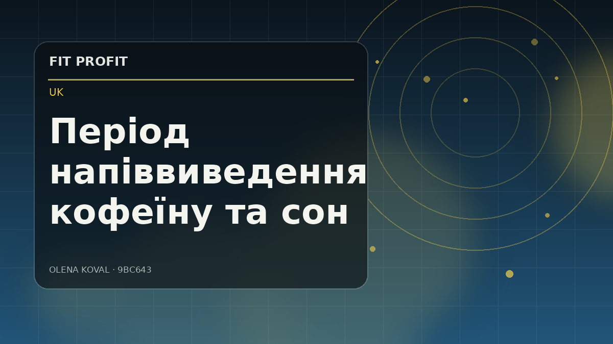 Редакційна ілюстрація: Період напіввиведення кофеїну та сон